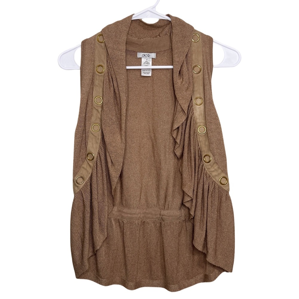 Brown Y2K Cache Vest